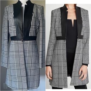 BCBGMAXAZRIA Plaid Coat
